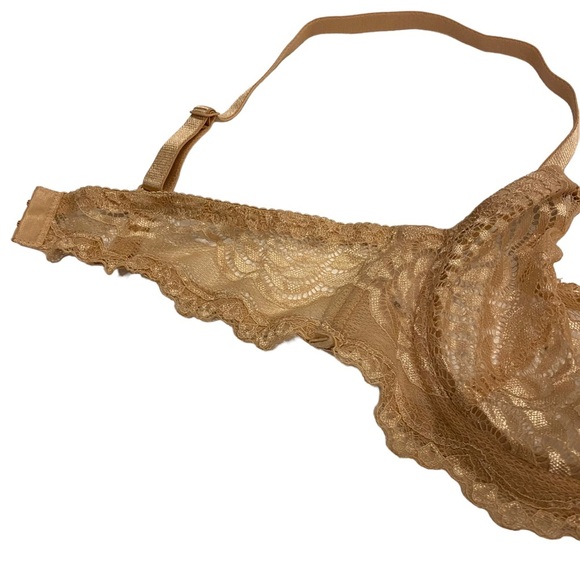 Lace Lingerie Bra/Bralettes Red & Nude Size Small - Picture 11 of 11
